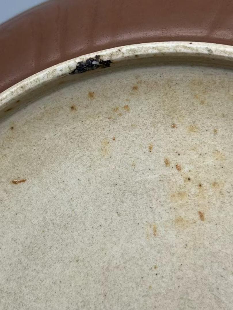 田中元末明初 明時代 祭藍釉 紫金釉【旧家蔵出し】(B-43)