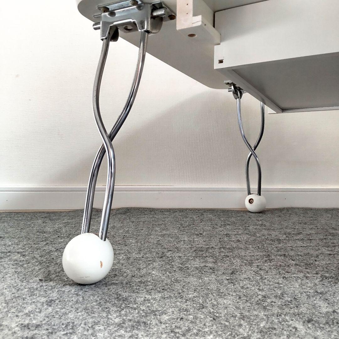 ミッドセンチュリー　ガラステーブル　レトロポップ　ポストモダン　スペースエイジ