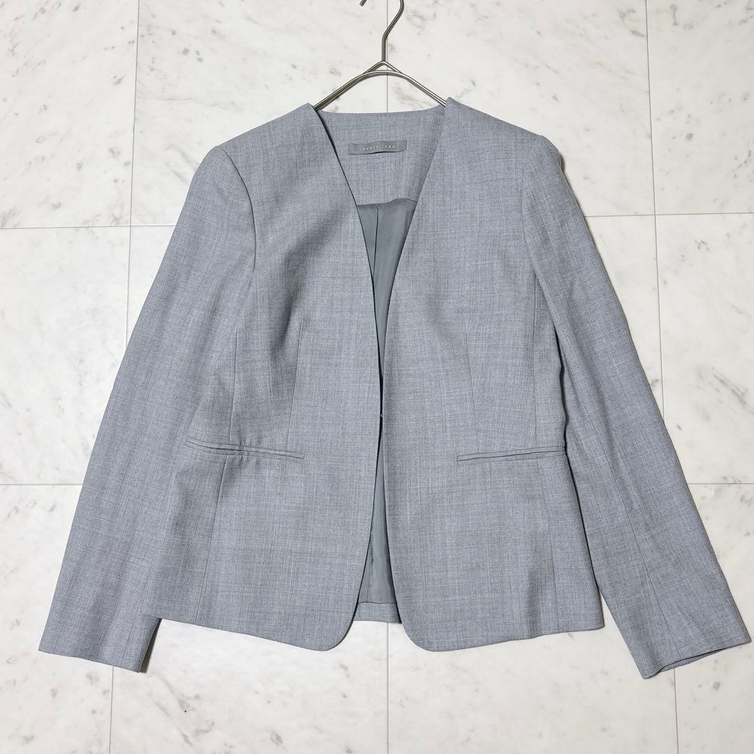 美品 Theory luxe ELLA ノーカラージャケット ストレッチ 40