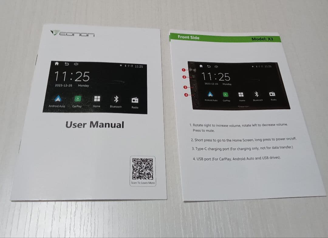 EONON ディスプレイオーディオ 2din 7インチ QLEDタッチパネル