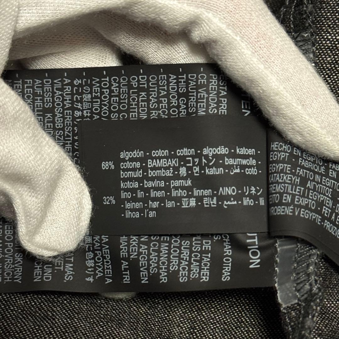 ZARA リラックスフィットデニムジャケット セットアップ ブラック メンズ L