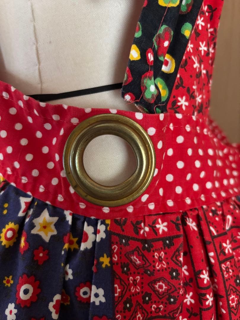 70年代パッチワークエプロン