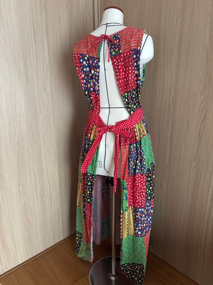 70年代パッチワークエプロン