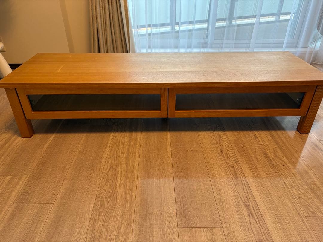 廃盤品　無印良品 テレビボード AVラック　タモ材 150cm幅