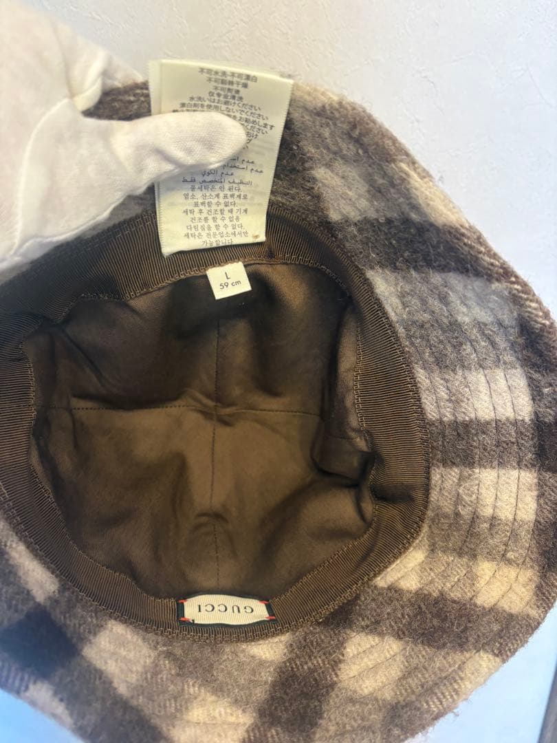 Gucci バケットハット チェック柄 Orgasmique