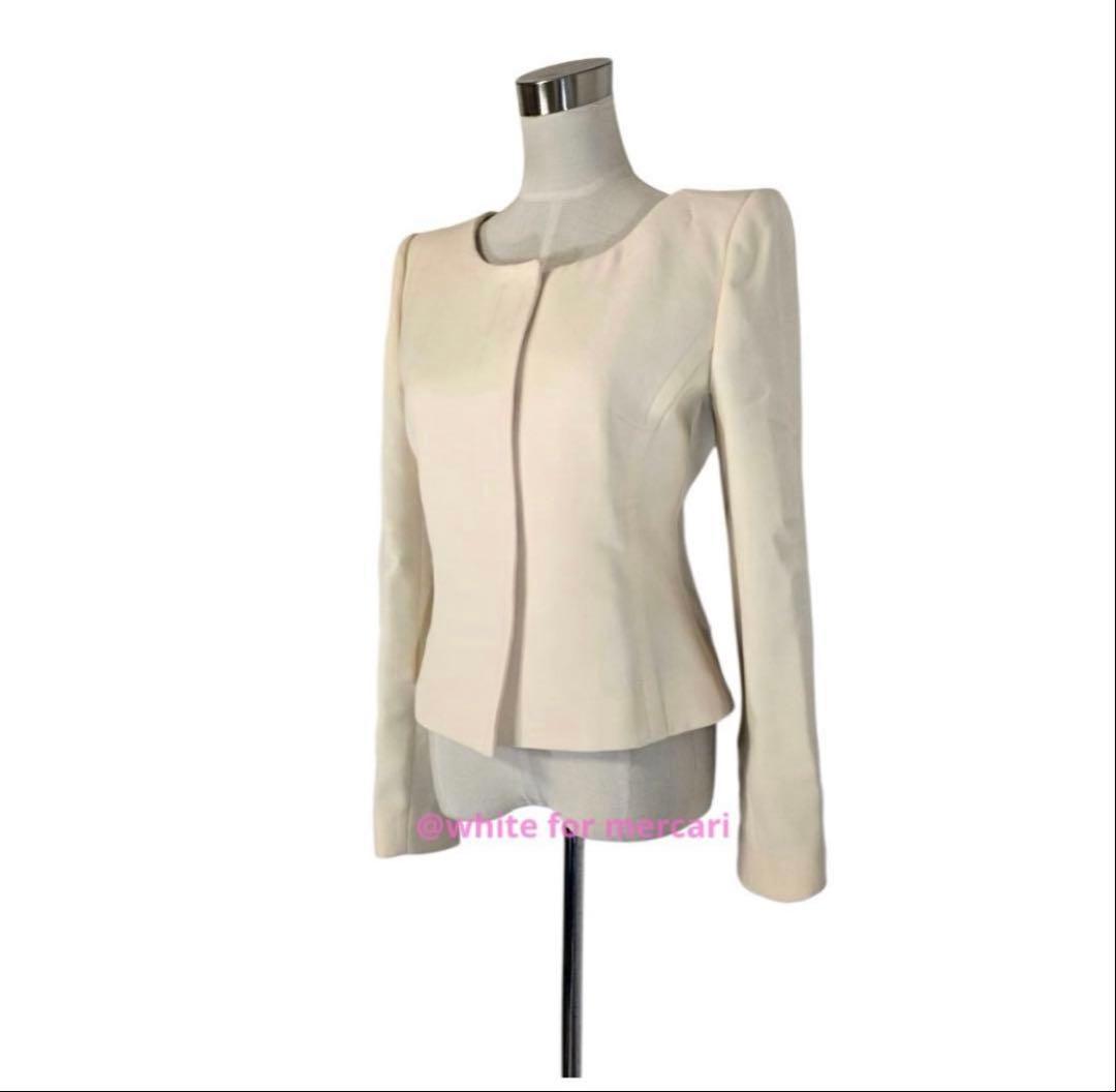 DOLCE&GABBANA 劇的美形ジャケット 裏地レパード柄クリームホワイト