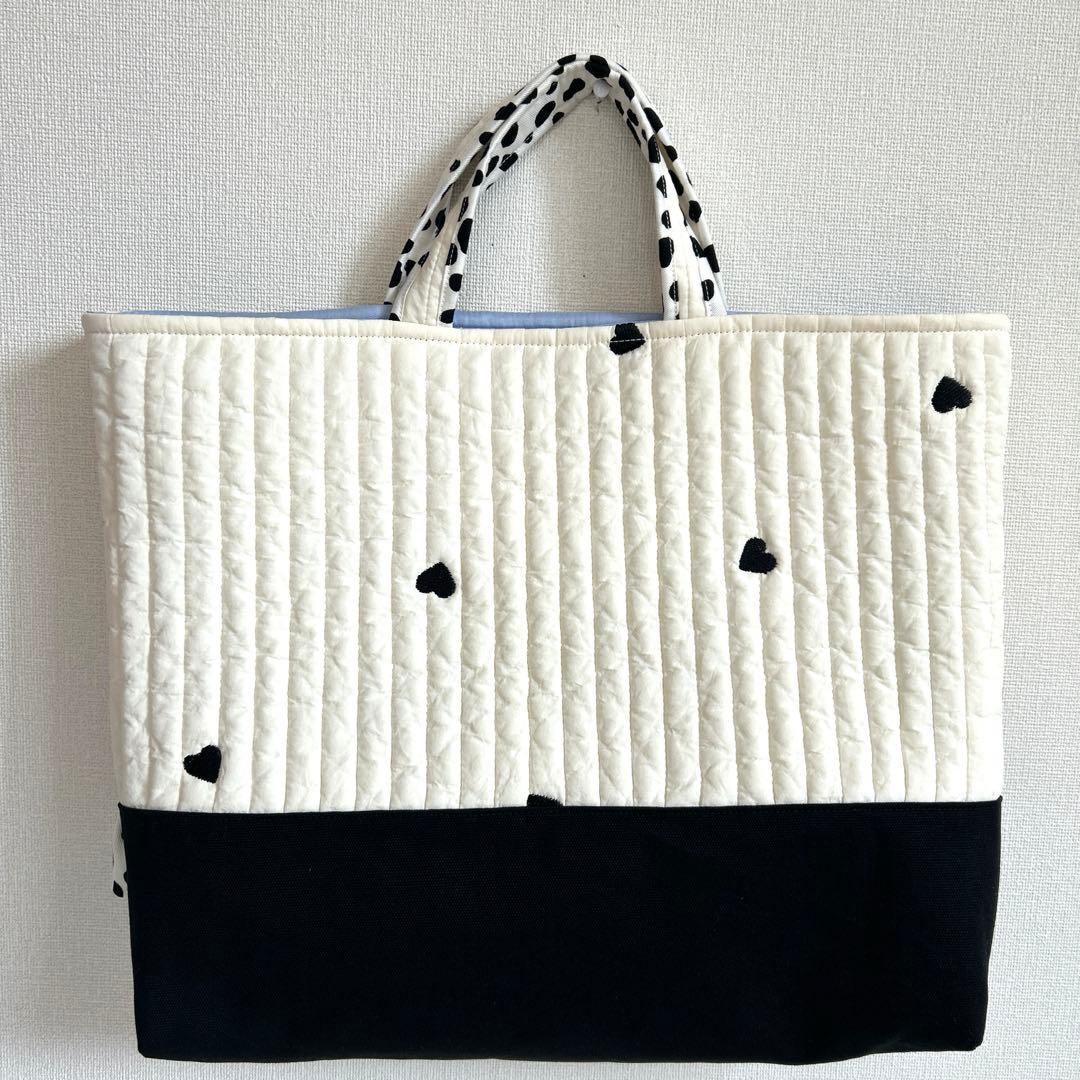 入園入学4点セット　【黒ハートヌビ×ダルメシアン】 女の子