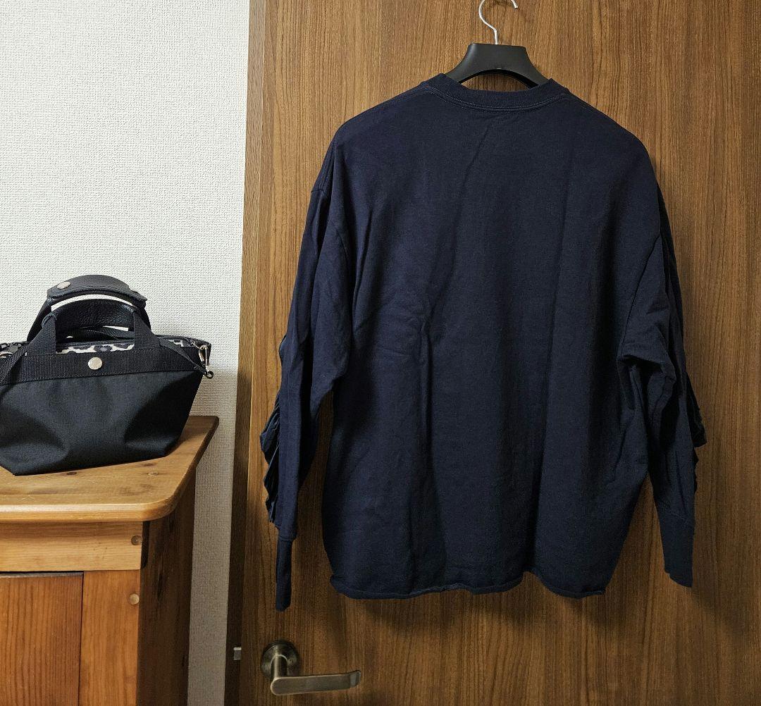 ⭐journal standard luxe タフタフリルプルオーバー　ネイビー