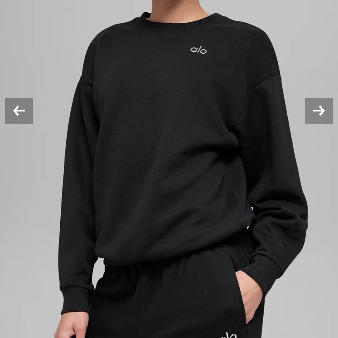 alo アロ　ACCOLADE CREW NECK PULLOVER Mサイズ