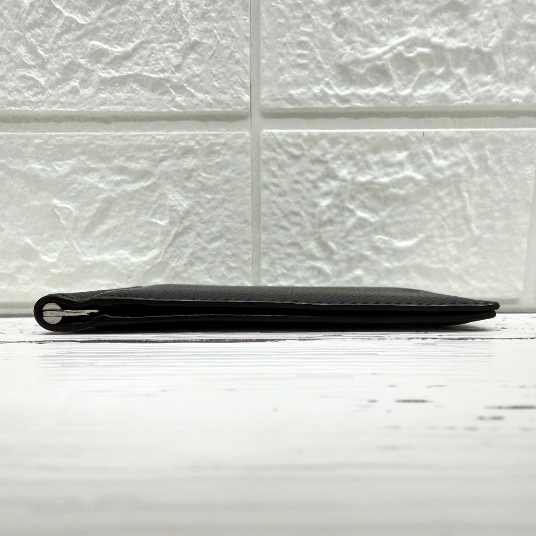 極美品✨ バリー　マネークリップ　シボ革　レザー　財布　カードケース