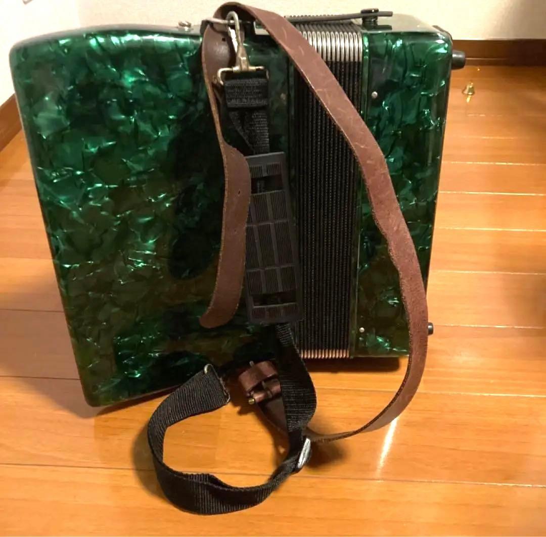 美品✨️YAMAHA アコーディオン 希少グリーン 鍵盤楽器