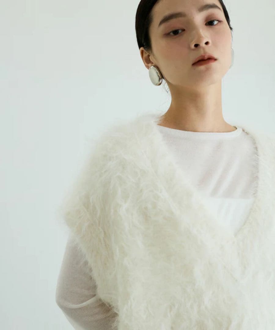 adam et rope アルパカニットベスト