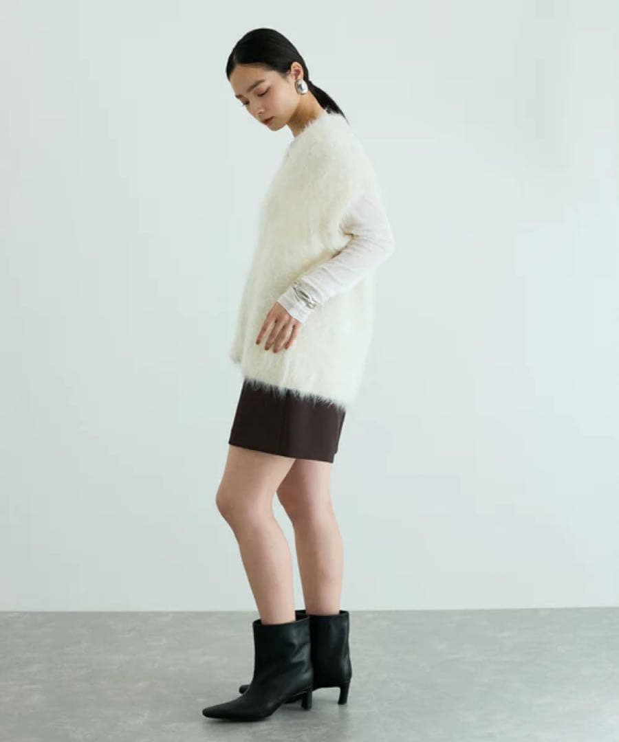 adam et rope アルパカニットベスト