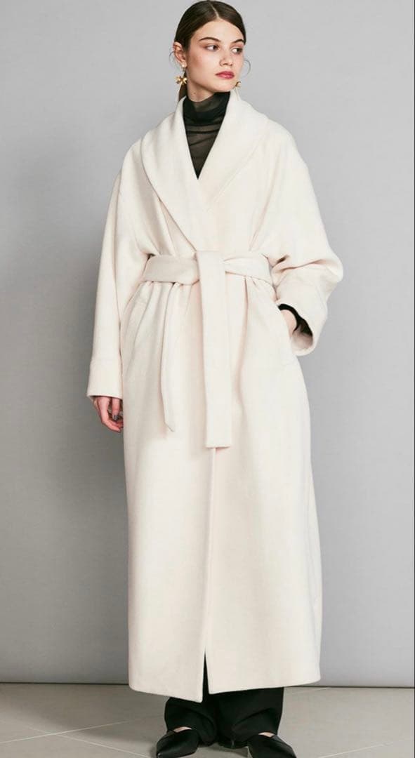 【新品】注意点あり Sov. / アンゴラショールカラーコート 38