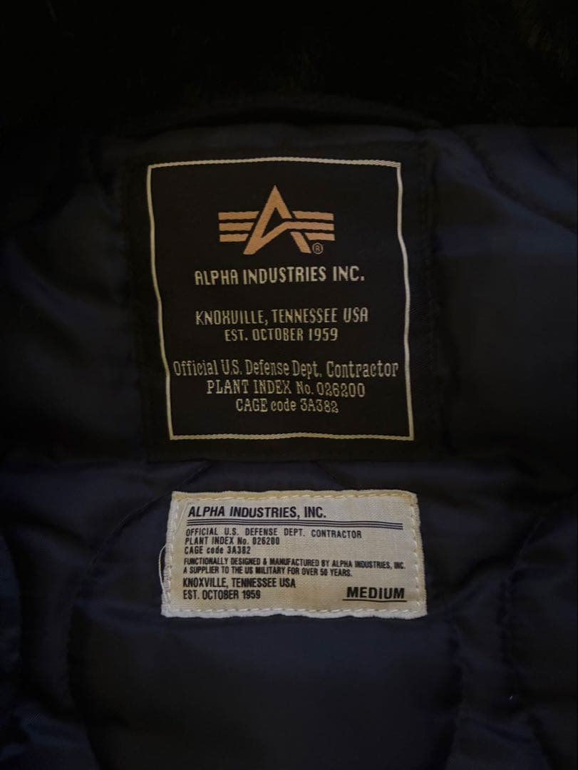 ALPHA n2b ファー付きミリタリージャケット Mサイズ y2k