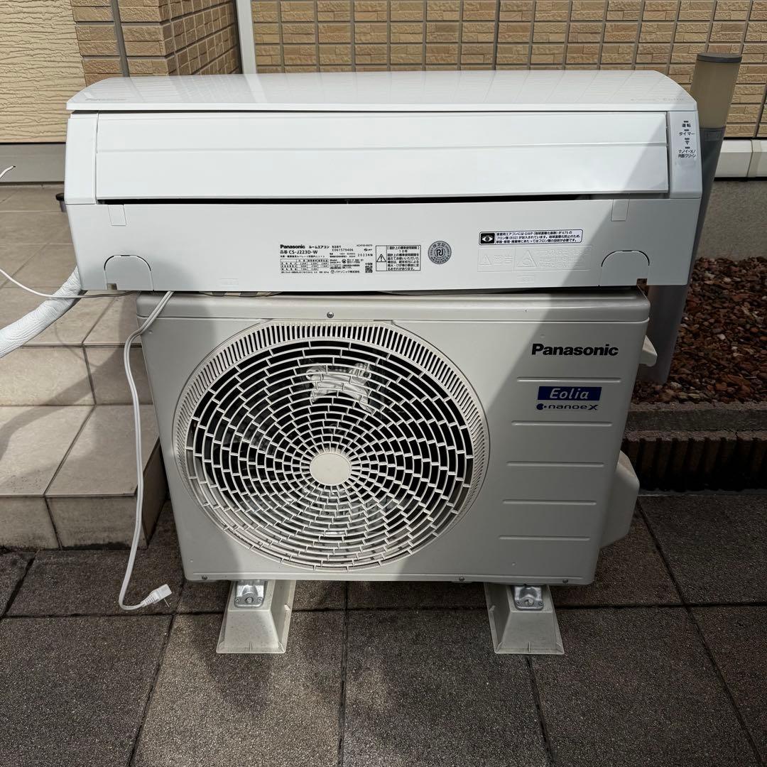 パナソニック　ルームエアコン　CS-J223D-W 2023年製　100V 6畳