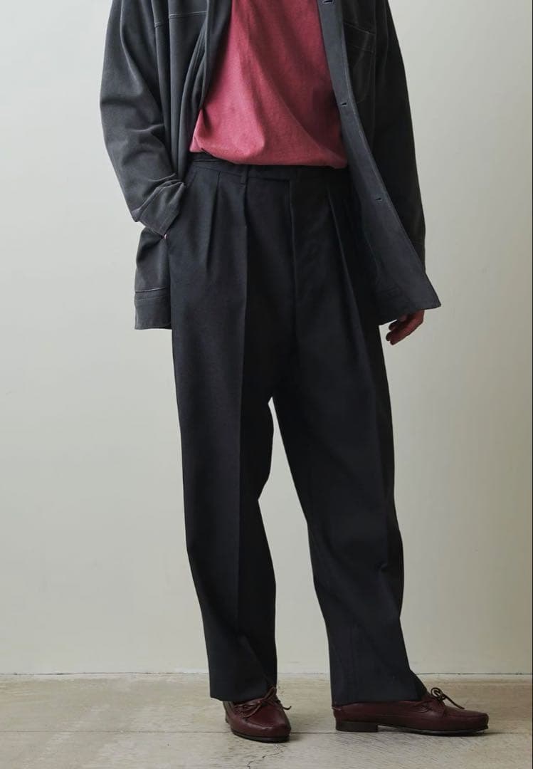 steven alan ウールオックスフォードインツープリーツドレストラウザーズ