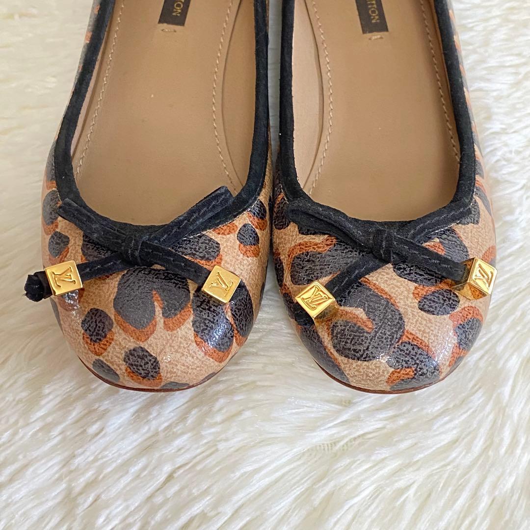 ✨美品✨LOUIS VUITTON ルイヴィトン フラットシューズ レオパード柄