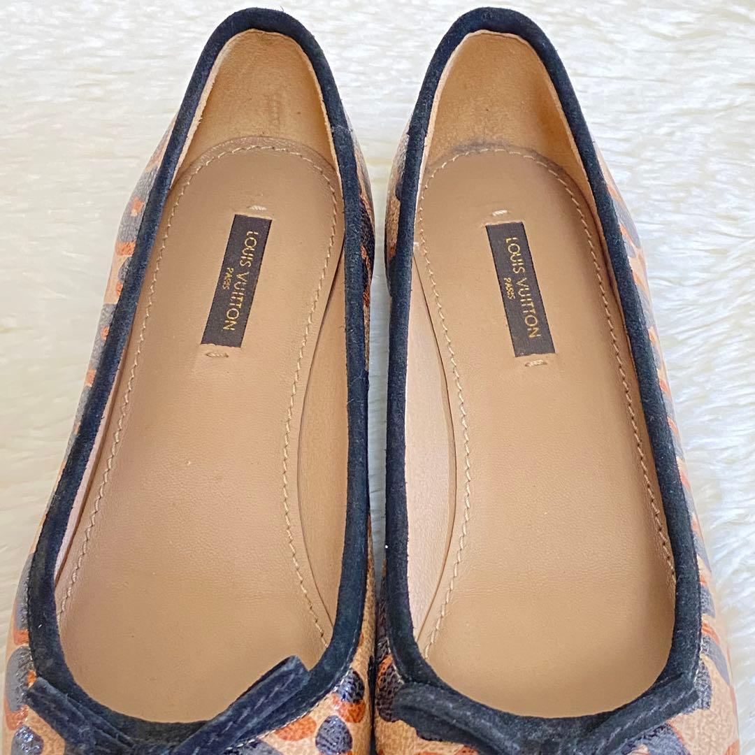 ✨美品✨LOUIS VUITTON ルイヴィトン フラットシューズ レオパード柄