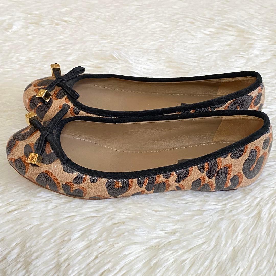 ✨美品✨LOUIS VUITTON ルイヴィトン フラットシューズ レオパード柄