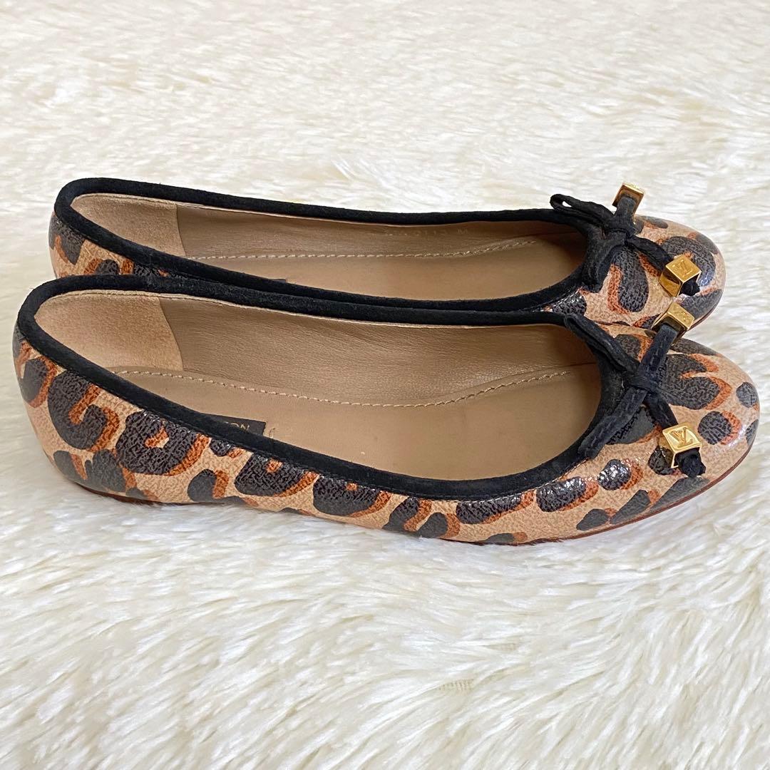 ✨美品✨LOUIS VUITTON ルイヴィトン フラットシューズ レオパード柄