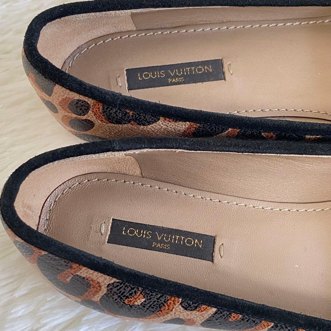 ✨美品✨LOUIS VUITTON ルイヴィトン フラットシューズ レオパード柄