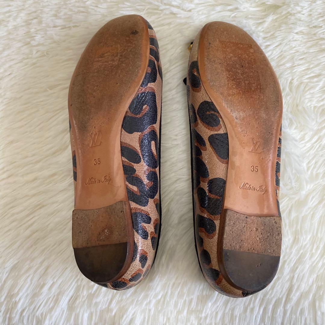 ✨美品✨LOUIS VUITTON ルイヴィトン フラットシューズ レオパード柄