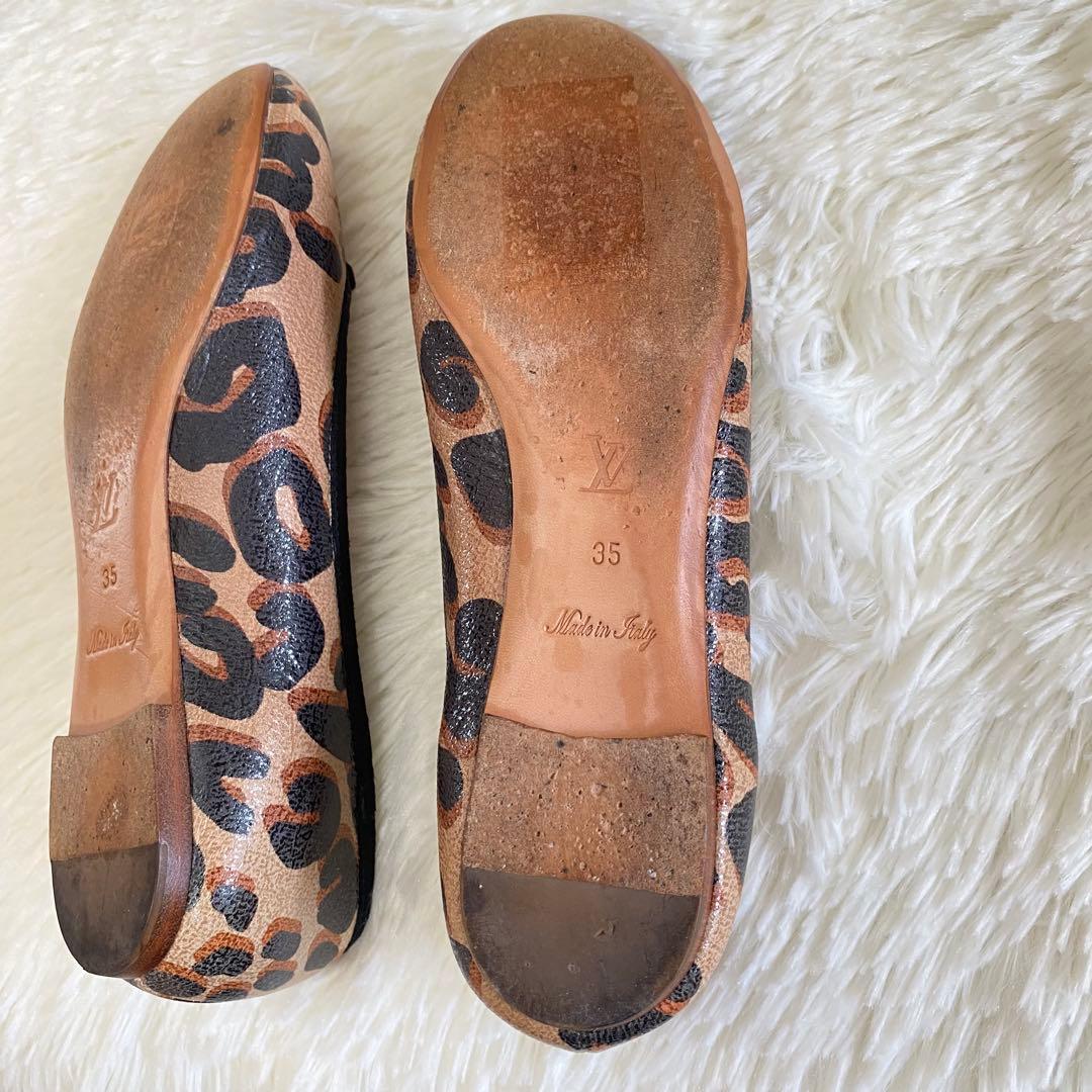 ✨美品✨LOUIS VUITTON ルイヴィトン フラットシューズ レオパード柄