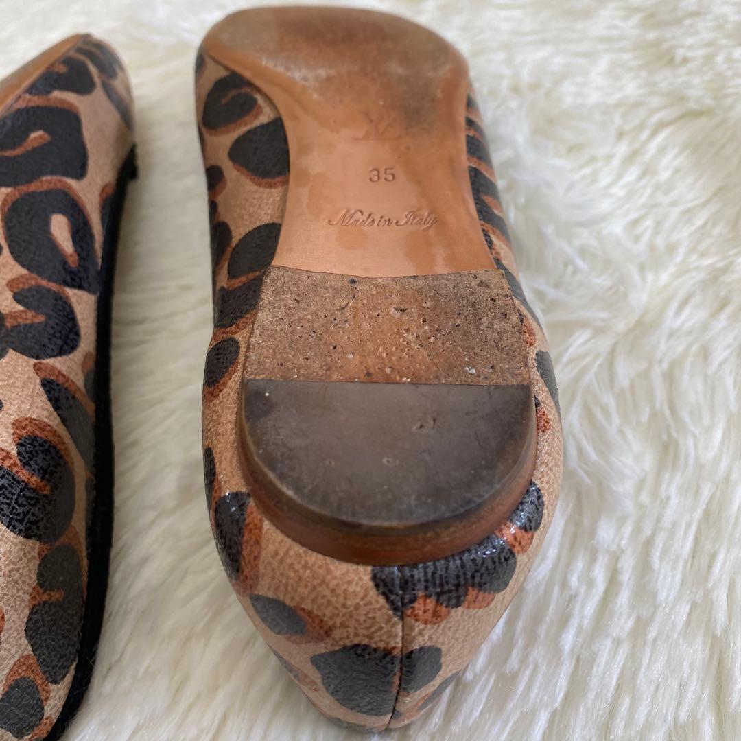 ✨美品✨LOUIS VUITTON ルイヴィトン フラットシューズ レオパード柄