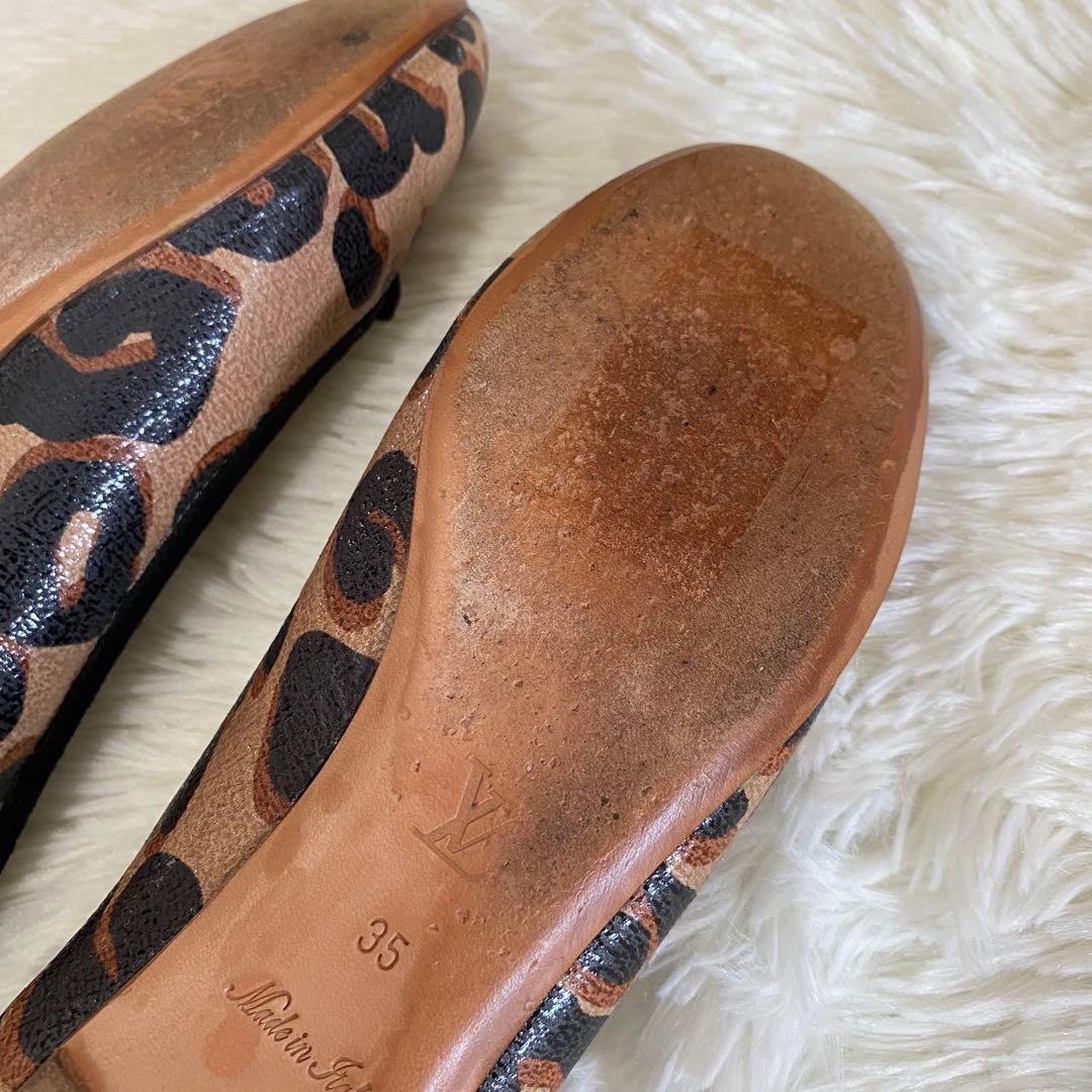 ✨美品✨LOUIS VUITTON ルイヴィトン フラットシューズ レオパード柄