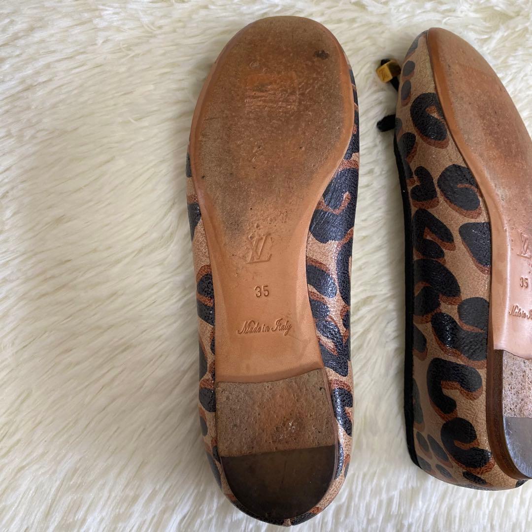 ✨美品✨LOUIS VUITTON ルイヴィトン フラットシューズ レオパード柄