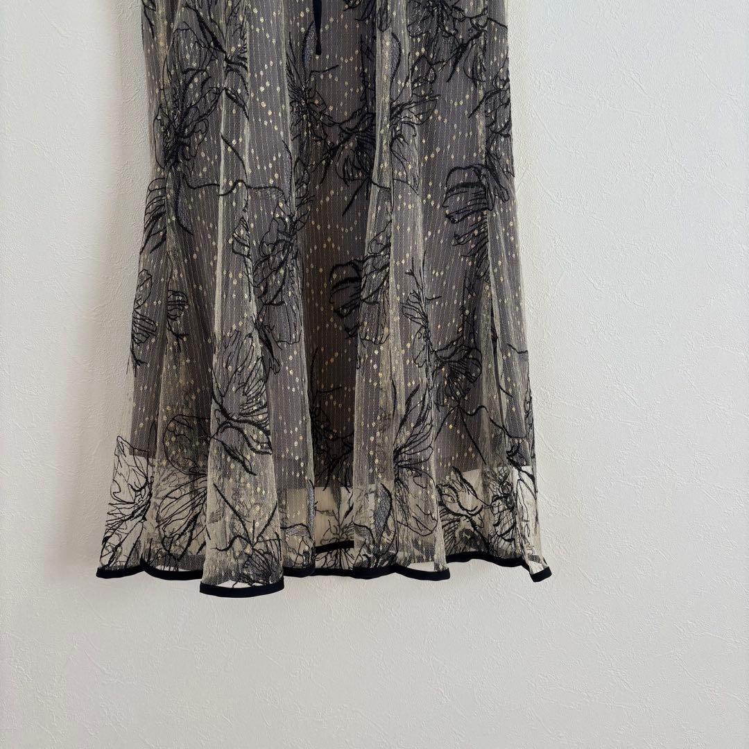 Leja レース パーティードレス S 結婚式　お呼ばれワンピ　オケージョン