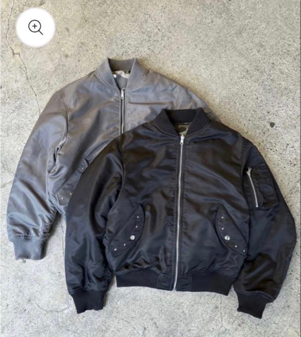 Belvet Camo Reversible Ma-1 グレーM