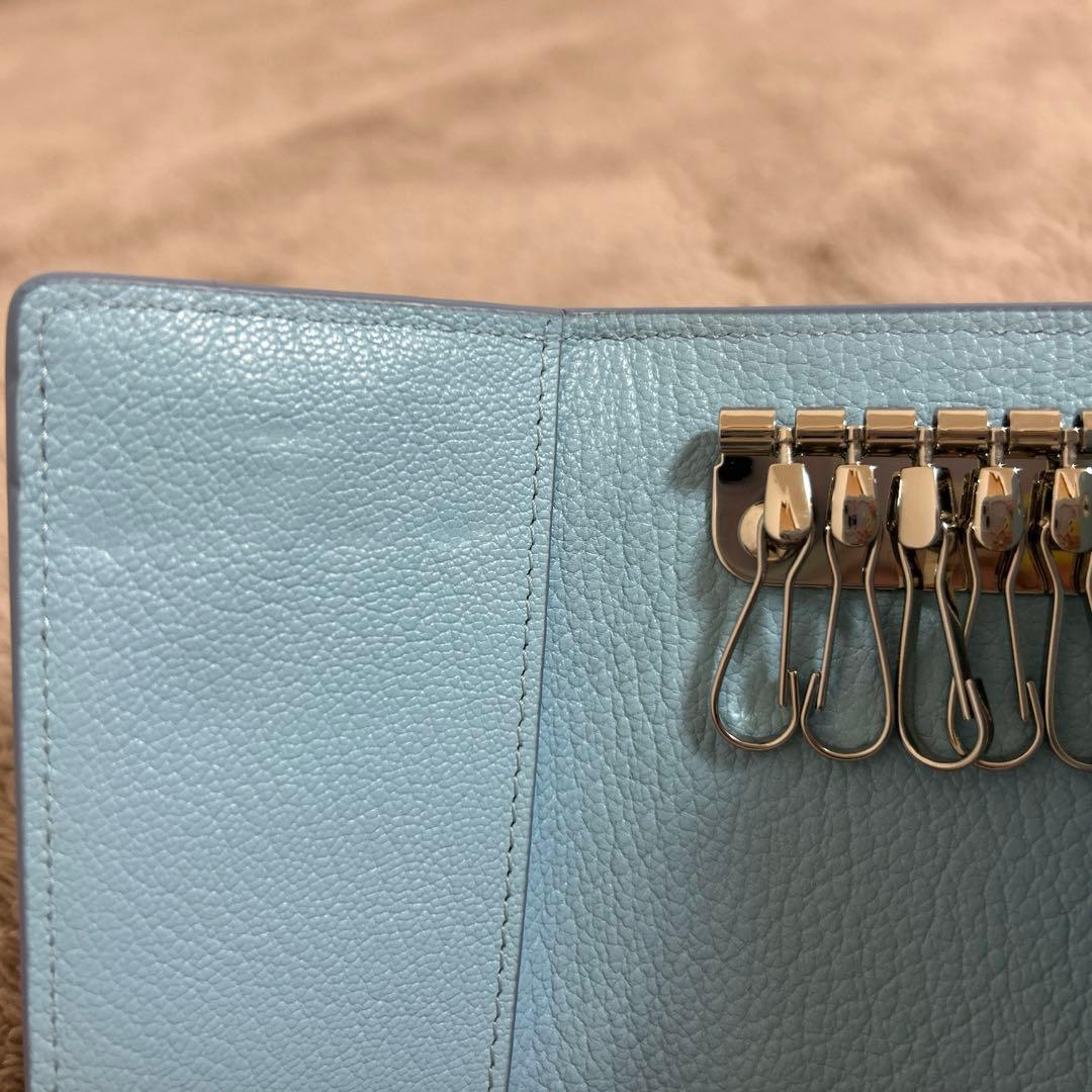 【美品】Maison Margiela ライトブルー キーケース【数日使用】