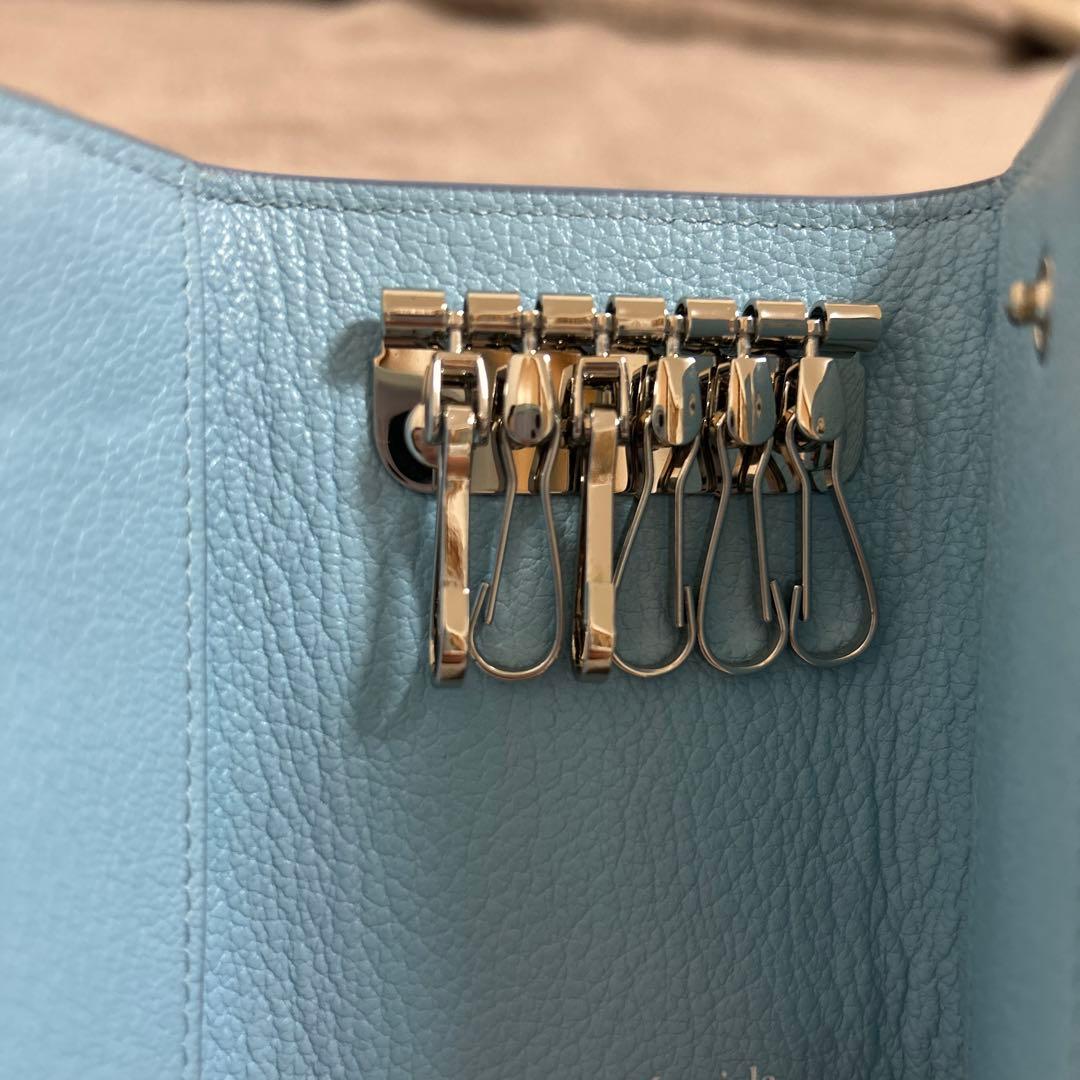 【美品】Maison Margiela ライトブルー キーケース【数日使用】