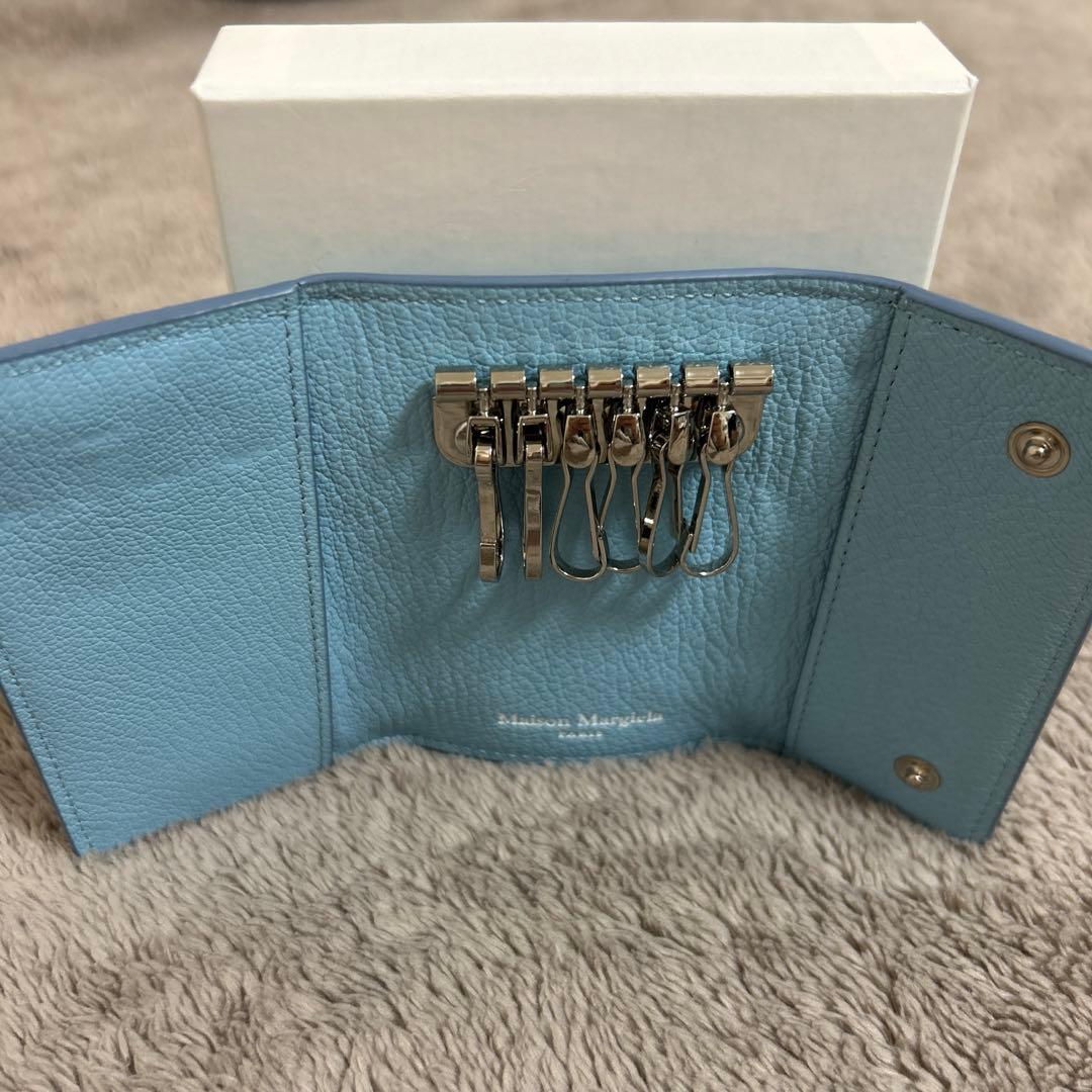 【美品】Maison Margiela ライトブルー キーケース【数日使用】