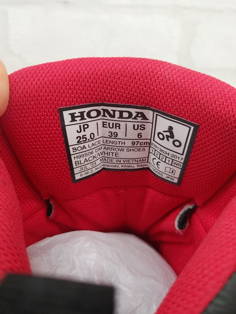 HONDA RSタイチ DRYMASTER　アローシューズ　25.0㎝