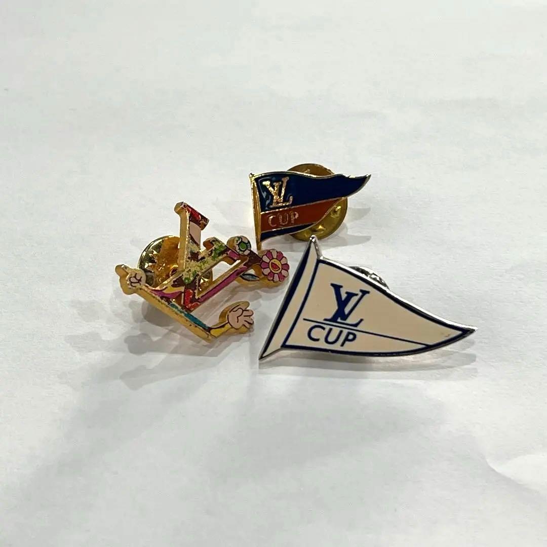 ラ*チ様 レア品 ルイヴィトン LV CUP ピンバッジ 村上隆 3つセット 希