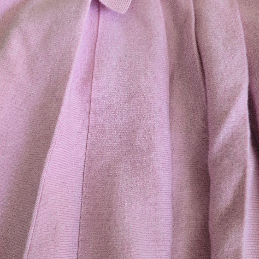 ケイトスペード　ニューヨーク　千鳥柄 プリーツニットワンピース　ピンク