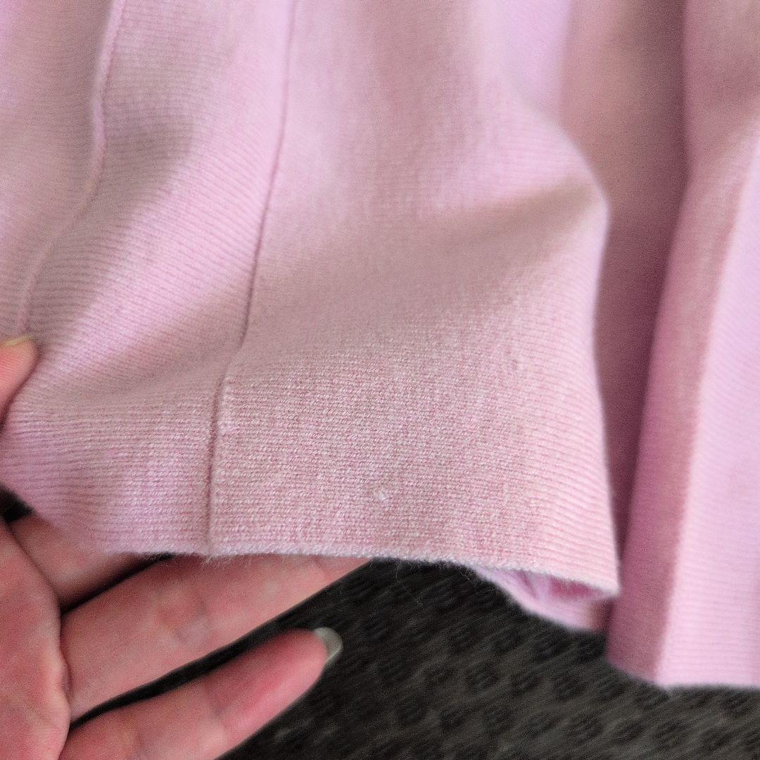 ケイトスペード　ニューヨーク　千鳥柄 プリーツニットワンピース　ピンク