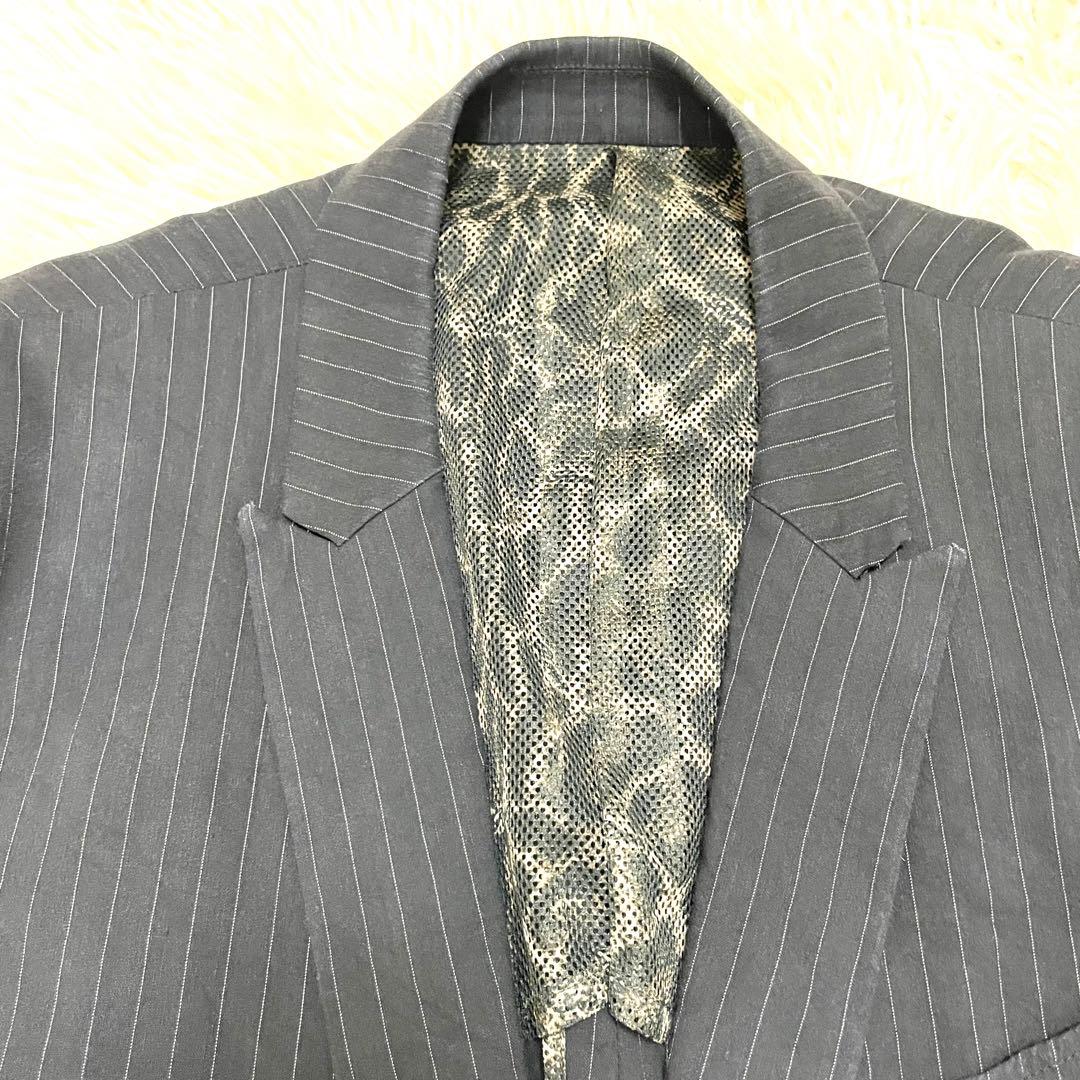 暴れ小町　ロエン ジャケット 半袖 スカル ラメ スワロフスキー リネン