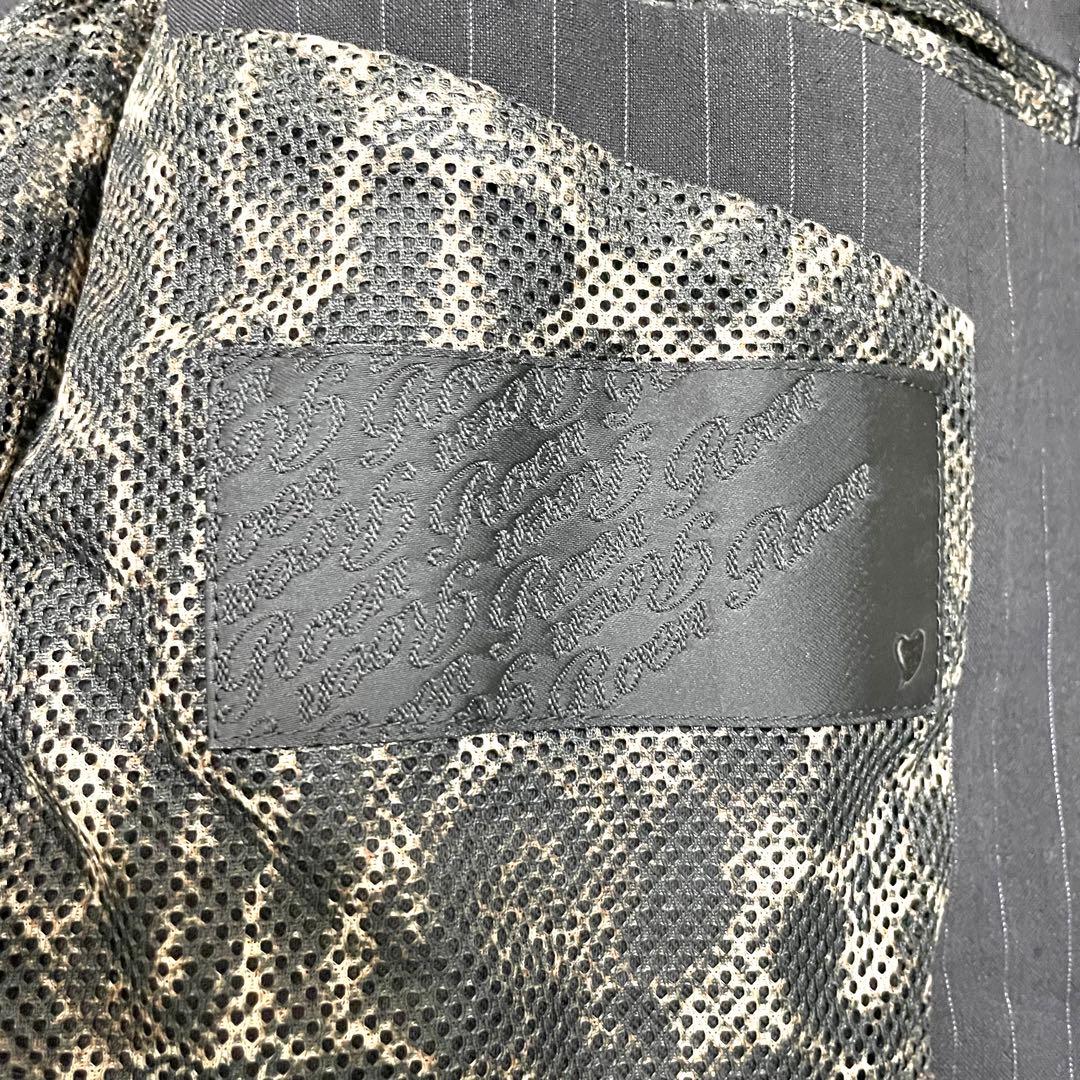 暴れ小町　ロエン ジャケット 半袖 スカル ラメ スワロフスキー リネン