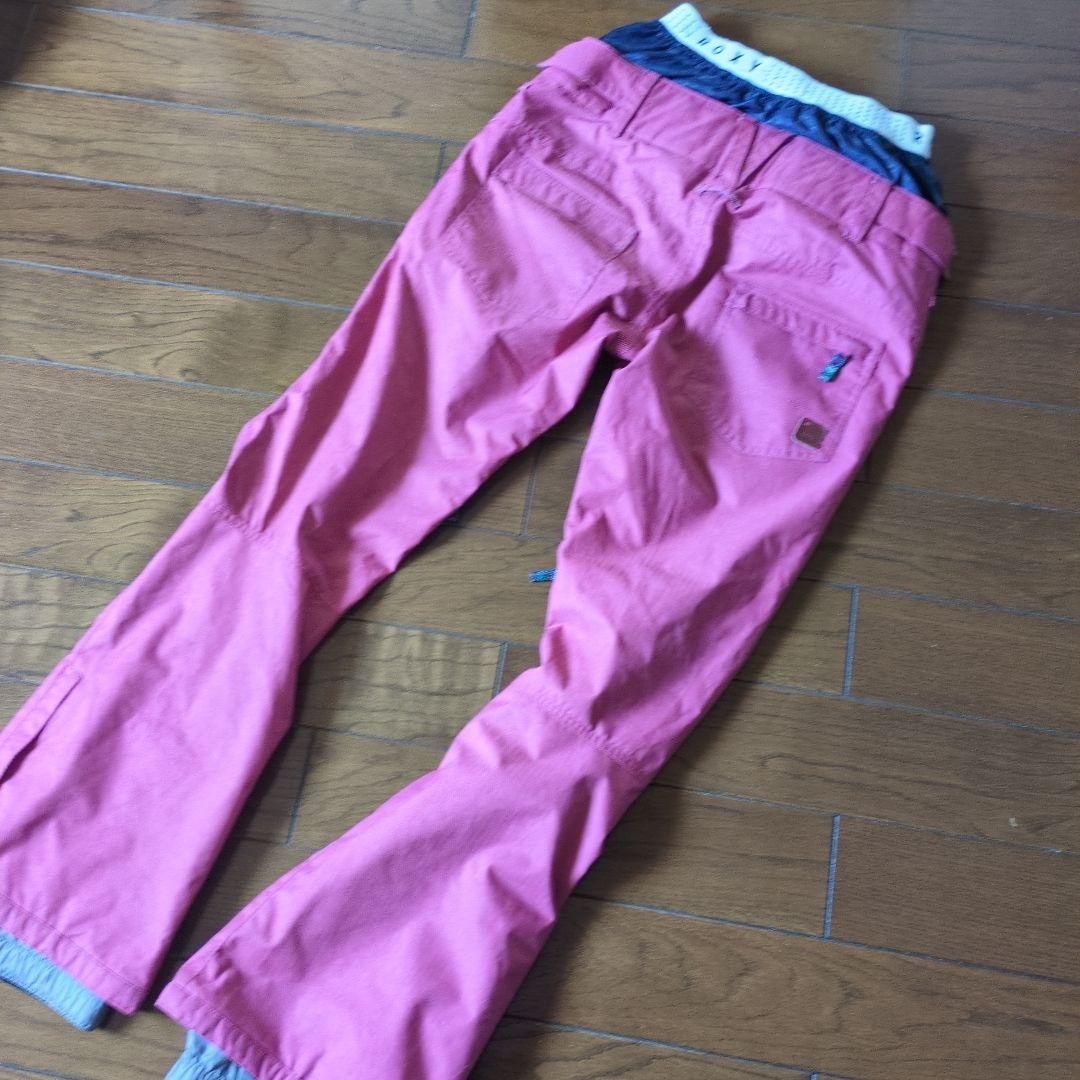 ROXY　スノボウェア　上下セット　Ｍ　総柄　ボタニカル　ワインレッド　ボルドー