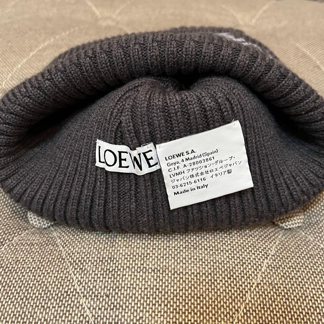 LOEWE ビーニー　ロエベ　ダークグレー　ニットキャップ