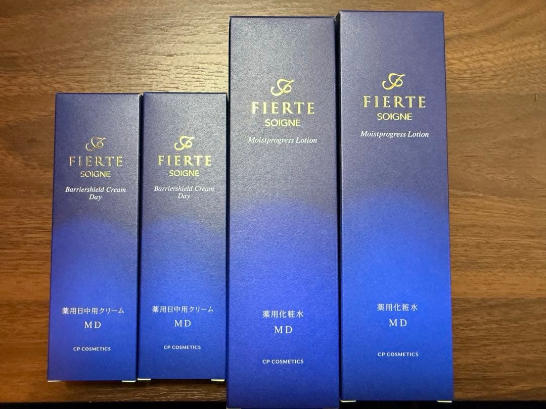 FIERTE モイスチャライジングローション日中クリーム4本セット