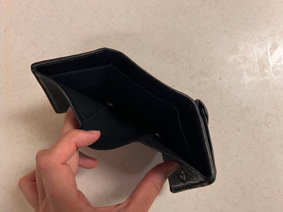 BALENCIAGA グラフィティ レザー三つ折り財布