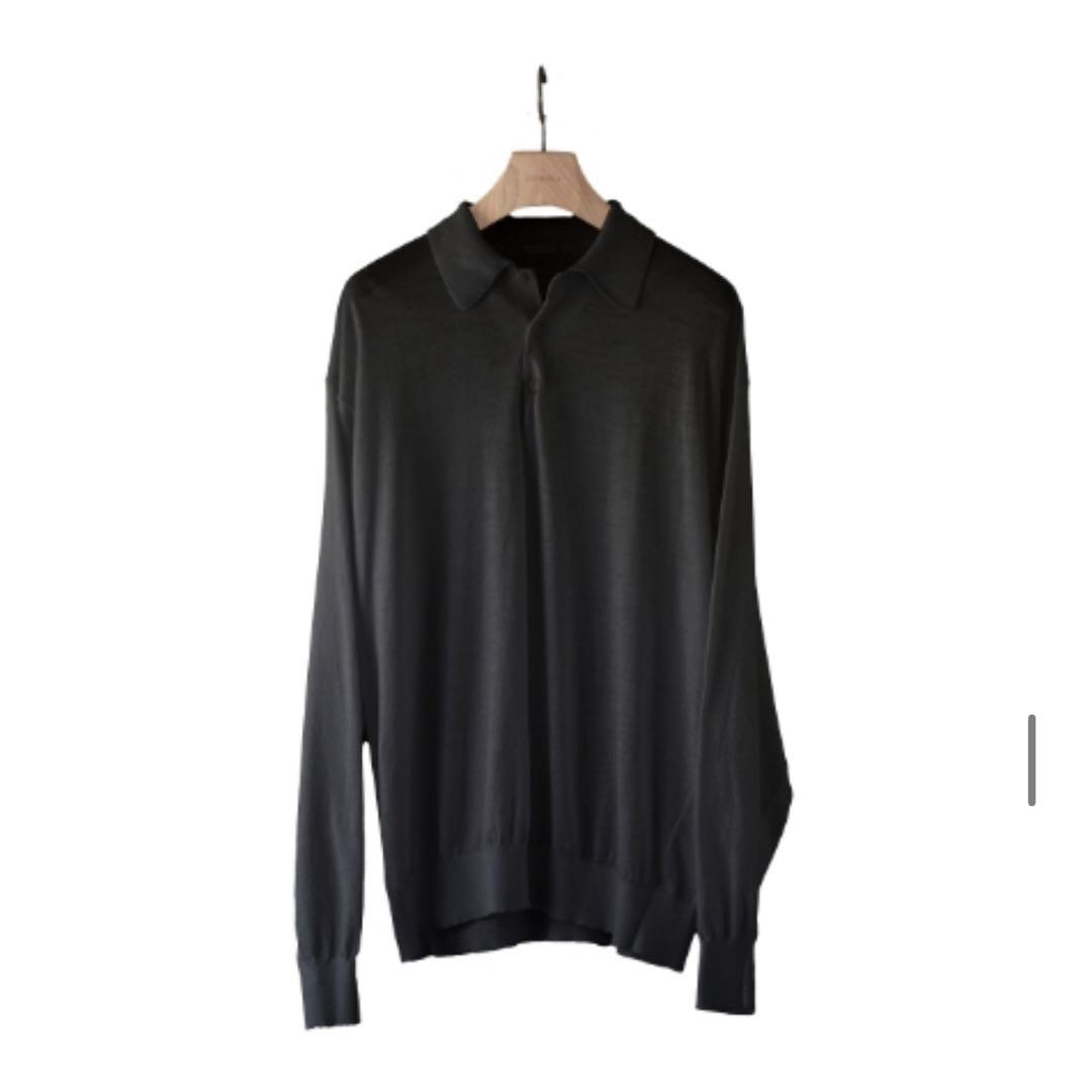 COMOLIコットンニットポロ 3 Z01-06013