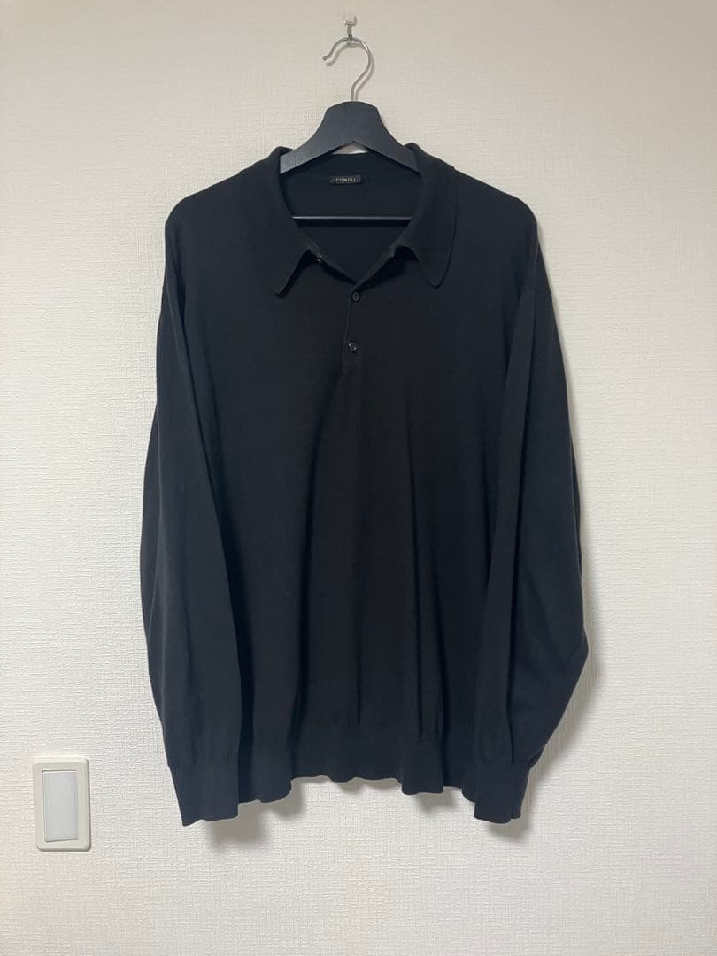 COMOLIコットンニットポロ 3 Z01-06013