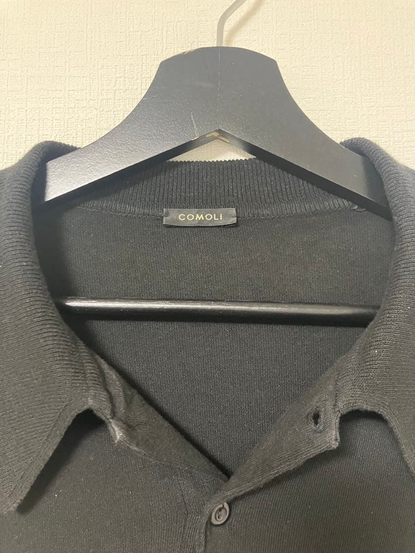 COMOLIコットンニットポロ 3 Z01-06013