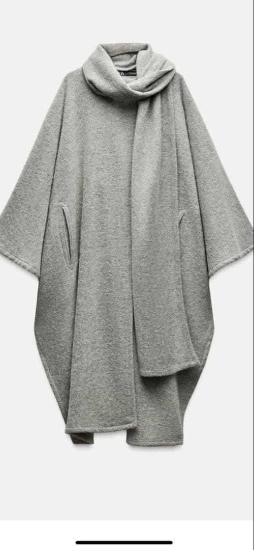 新品タグ付き　ZARA ケープコート　ポンチョ